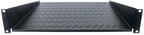 Intellinet 19" Cantilever Shelf, 2U, 2-Point Front Mount, 400mm Depth, Vented, Max 25kg, Black, Three Year Warranty
