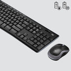 Logitech MK270 keyboard Mouse included Home RF Wireless QWERTY US International Black