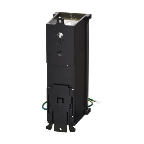 Tripp Lite N063-008-ENC 8-Port Metal DIN-Rail Mounting Keystone Patch Panel with Grounding, Black/Silver, TAA
