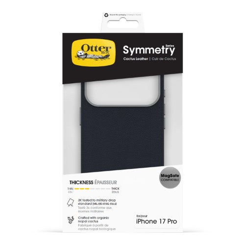 OtterBox Symmetry Cactus Leather Series for Apple iPhone 17 Pro, Riverside