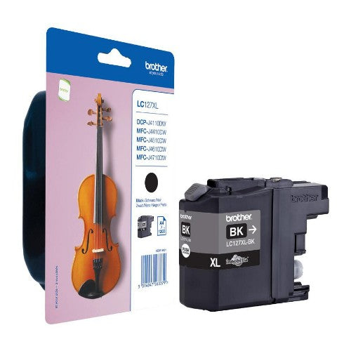 Brother LC-127XLBKBP Ink cartridge black Blister, 1.2K pages 9ml for Brother MFC-J 4510