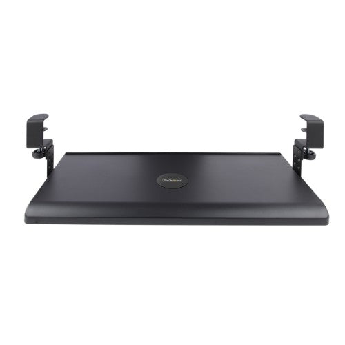 StarTech.com Under-Desk Keyboard Tray, Clamp-on Ergonomic Keyboard Holder, Up to 12kg (26.5lb), Sliding Keyboard and Mouse Drawer with C-Clamps, Height Adjustable Keyboard Tray (3.9/4.7/5.5 in) - TAA