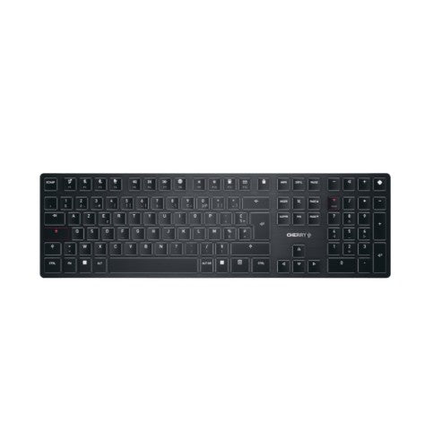 CHERRY KW X ULP keyboard Universal USB + RF Wireless + Bluetooth AZERTY French Black