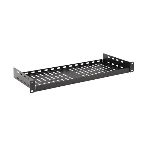 Tripp Lite SRSHELF2P1USHRT SmartRack Cantilever Fixed Steel Rack Shelf - 1U, Vented, 7 in. (17.8 cm) Deep, Holds up to 40 lb. (18 kg)