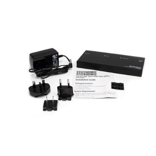 StarTech.com 2-port HDMI splitter and signal amplifier - TAA