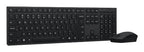 Lenovo 4X31R64340 keyboard Mouse included Office RF Wireless + Bluetooth Portuguese Black