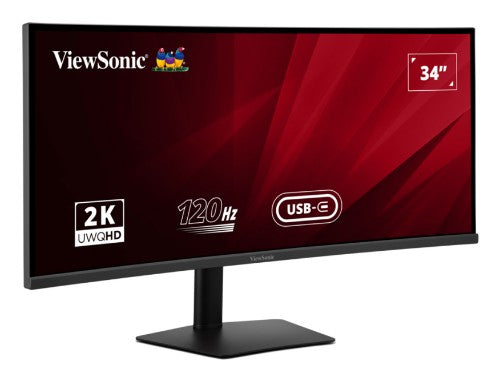 Viewsonic VA VA3420C computer monitor 86.4 cm (34") 3440 x 1440 pixels UltraWide Quad HD LED Black