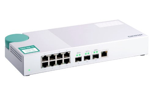 QNAP QSW-308-1C network switch Unmanaged Gigabit Ethernet (10/100/1000) White