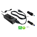 BTI 65W AC Adapter with 7.5mm and 4.5mm connectors for use with HP models Spectre 13 240 G2 240 G3 250 G2 250 G3 Notebook PC Chromebook 11 Elitebook 1040 Folio Probook 11 Probook X2 and many more compatible with H6Y88UTABA. Ships with UK and EU plugs