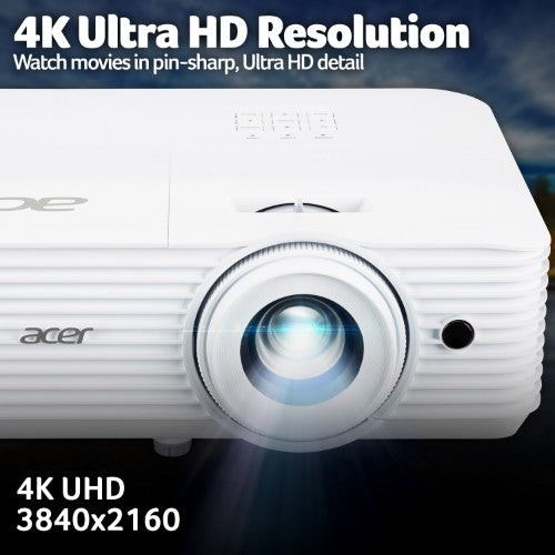 Acer H6815P DLP Projector, 4K Ultra HD (3840×2160), 4000 ANSI Lumens