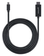 Manhattan Mini DisplayPort 1.1 to HDMI Cable, 1080p@60Hz, 1.8m, Male to Male, Black, Not Bi-Directional, Three Year Warranty