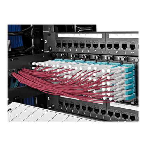 Eaton N845-03M-8L-MG InfiniBand/fibre optic cable 3 m MPO/MTP LC OFNP Aqua colour, Black