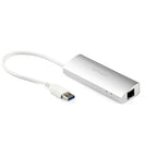 StarTech.com 3-Port USB Hub with Ethernet, USB-A Ports, Gigabit Ethernet/GbE, USB 5Gbps, Rugged Design, Bus-Powered, Portable Laptop USB 3.0 Hub