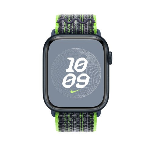 Apple 45mm Bright Green/Blue Nike Sport Loop