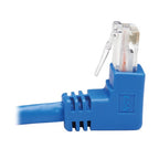 Tripp Lite N204-015-BL-DN Down-Angle Cat6 Gigabit Molded UTP Ethernet Cable (RJ45 Right-Angle Down M to RJ45 M), Blue, 15 ft. (4.57 m)
