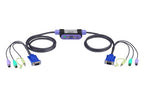 ATEN CS62A KVM switch Black, Silver