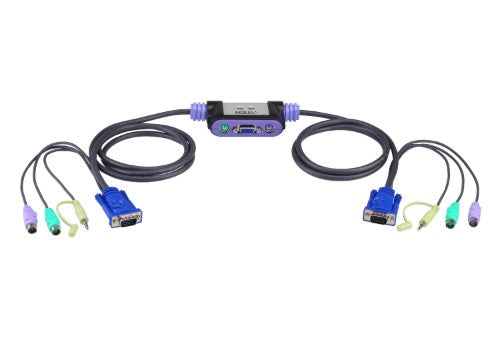 ATEN CS62A KVM switch Black, Silver