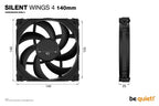 be quiet! SILENT WINGS 4 | 140mm Computer case Fan 14 cm Black 1 pc(s)