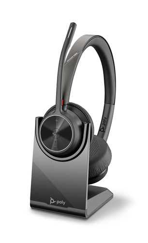 HP Poly Voyager 4320 Microsoft Teams Certified Headset +BT700 dongle +Charging Stand