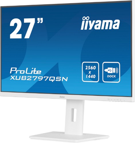 iiyama G-MASTER 27’’ QHD IPS technology panel with USB-C dock and RJ45 (LAN)