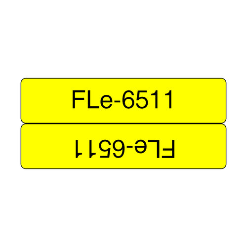 Brother FLE-6511 DirectLabel Label yellow 45mm x 21mm Pack=72