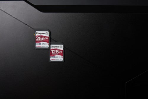 Kingston Technology 256GB Canvas React Plus SDXC UHS-II 300R/260W U3 V90 for Full HD/4K/8K