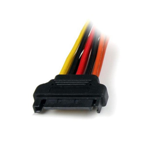 StarTech.com 6in Latching SATA Power Y Splitter Cable Adapter - M/F