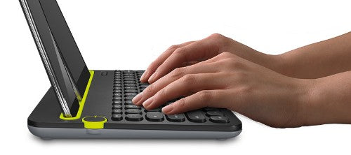 Logitech K480 QWERTZ Swedish Bluetooth Black, Green