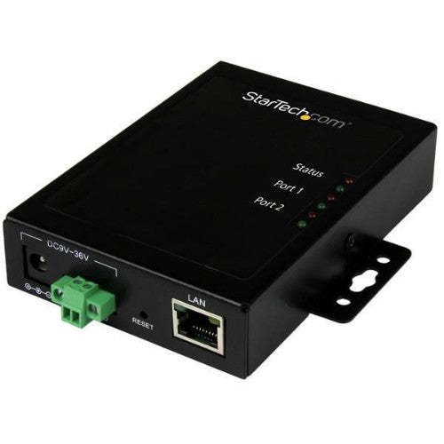 StarTech.com 2-Port Serial-to-IP Ethernet Device Server - RS232 - Metal and Mountable - TAA