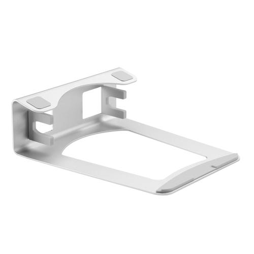 StarTech.com Laptop Stand - 2-in-1 Laptop Riser Stand or Vertical Stand - Ideal for Ultrabooks & MacBook Pro/Air - Ergonomic Angled Notebook Holder for Office Desk - Silver, Aluminum