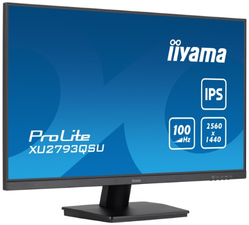 iiyama ProLite 27” QHD IPS technology panel with USB hub and 100Hz refresh rate
