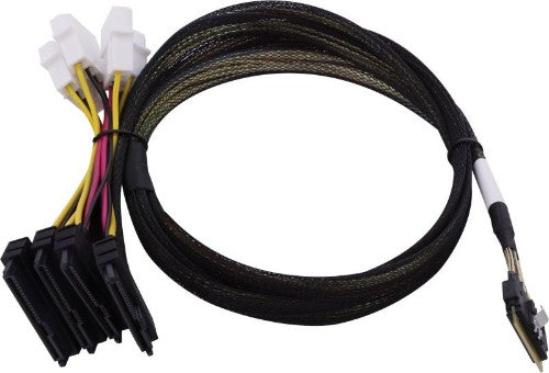 Microchip Technology 2305300-R Serial Attached SCSI (SAS) cable 0.8 m Black, Multicolour