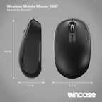 Incase Designed by Microsoft Wireless Mobile 1850 mouse Travel Ambidextrous RF Wireless Optical