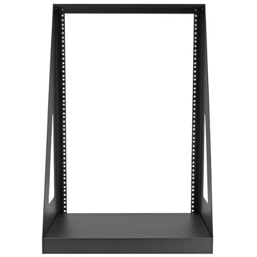 StarTech.com 2-Post 16U Heavy-Duty Desktop Server Rack, Small Open Frame 19in Computer Rack, Compact Network Rack for AV / Studio / Data / IT Equipment, TAA Compliant - Free Standing Two-Post Home/Office Rack