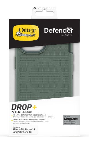 OtterBox Defender Series for MagSafe for Apple iPhone 16e/15/14/13, Forest Ranger