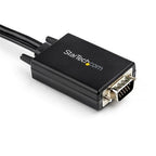 StarTech.com 3m VGA to HDMI Converter Cable with USB Audio Support & Power - Analog to Digital Video Adapter Cable to connect a VGA PC to HDMI Display - 1080p Male to Male Monitor Cable