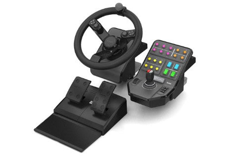 Logitech G G Heavy Equipment Bundle Farm Sim Controller Black USB Steering wheel + Pedals Analogue / Digital PC