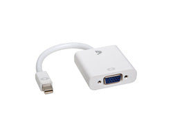 V7 White Video Adapter Mini DisplayPort Male to VGA Female