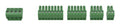 Axis 02686-001 wire connector Terminal block Green