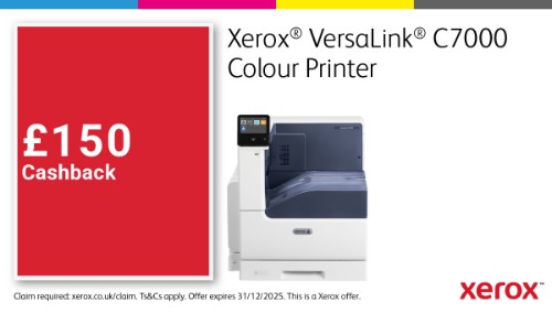 Xerox VersaLink C7000 A3 35/35 ppm Duplex Printer Adobe PS3 PCL5e/6 2 Trays Total 620 sheets