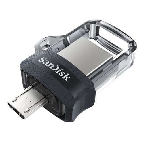 SanDisk 173386 USB flash drive 128 GB USB Type-A / Micro-USB Black, Transparent