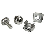 StarTech.com 20-Pack M5 12mm Screws, Square Hole Cage Nuts and Installation Tool, Hardware Mounting Kit for 19" or 10" Server Racks, Cabinets and Enclosures, Silver - TAA