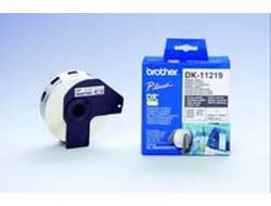 Brother DK-11219 DirectLabel Etikettes round 12mm 1200 for Brother P-Touch QL/700/800/QL 12-102mm/QL 12-103.6mm