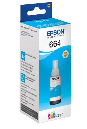 Epson C13T664240/664 Ink bottle cyan, 6.5K pages 70ml for Epson L 300/655