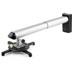 StarTech.com Universal Projector Wall Mount - Projector Mount supports Short & Ultra Short Throw Projectors up to 33lb (15kg) - Tilt/Swivel/Rotate - Adjustable 16.5" to 27.7" from Wall - TAA