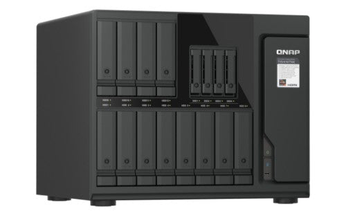 QNAP TVS-H1677AX-R5-16G NAS/storage server Tower AMD Ryzen™ 5 16 GB DDR5 0 TB QuTS hero Black