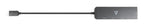 V7 2.5G Ethernet Adapter USB-C Male to USB A Female x 2, USB-C Female x1, RJ45 Female x1 Black
