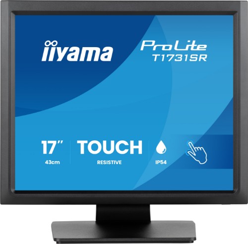 iiyama ProLite T1731SR-B2S computer monitor 43.2 cm (17") 1280 x 1024 pixels SXGA LCD Touchscreen Table Black