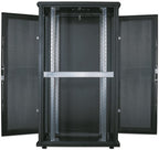 Intellinet 19" Server Cabinet - Free Standing, 42U, 600x1000mm (width x depth), Black, Flatpack, Max 1500kg, Multi-Point Door Lock, One Lock Per Side Panel, Usable Depth 123 to 773mm, IP20 rated, Rack, Steel