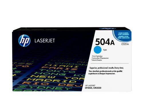 HP CE251A/504A Toner cartridge cyan, 7K pages ISO/IEC 19798 for HP CLJ CP 3525
